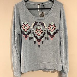 Juniors thin long sleeve top